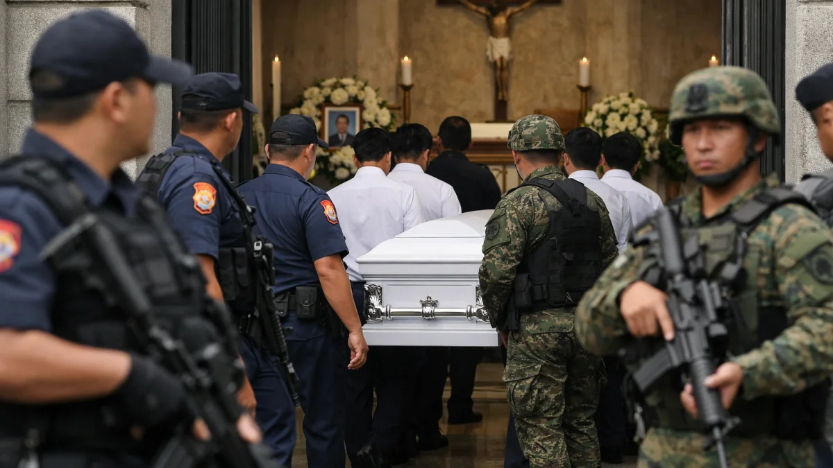 Ateneo Athlete Funeral Security Preparations in Philippines