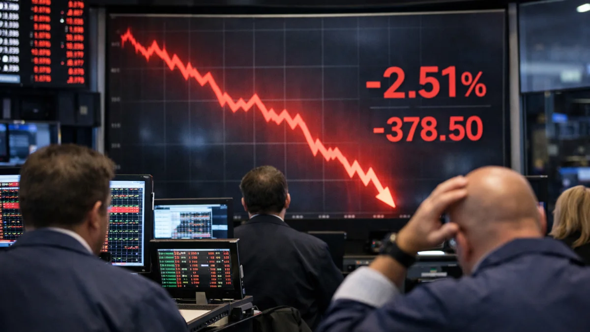 Nasdaq Falls More Than Two Percent as Global AI Sell-Off Deepens