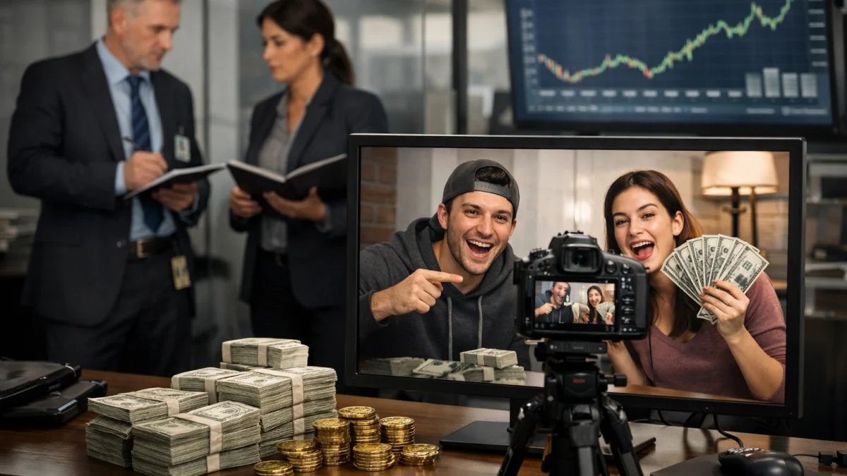 Prediction Market Paid Content Creators to Fabricate Financial Gain Videos