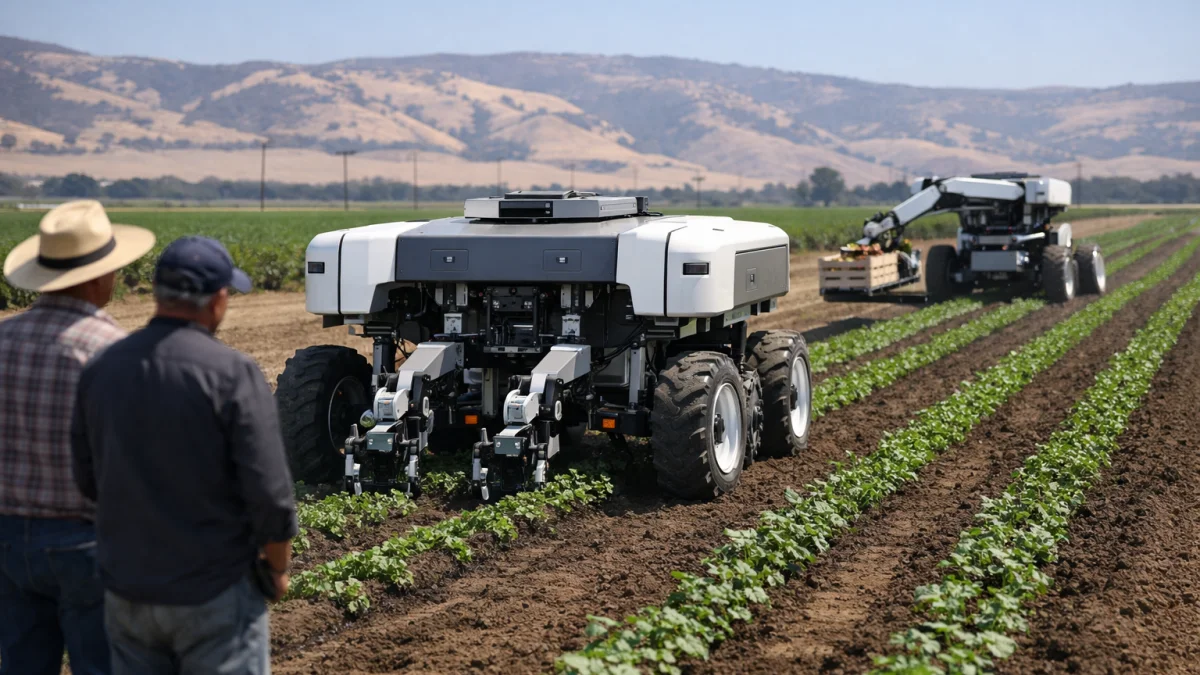 Farm AI Startup Deploys Robots for Seeding, Weeding, and Harvesting in California