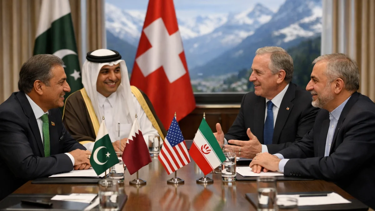 Pakistan and Qatar Mediators Cite Encouraging Progress in U.S.-Iran Switzerland Talks