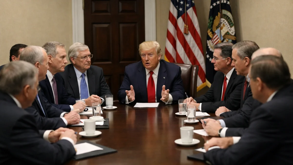 Senate Republicans Hold Closed-Door Lunch with Trump Amid Legislative Tensions