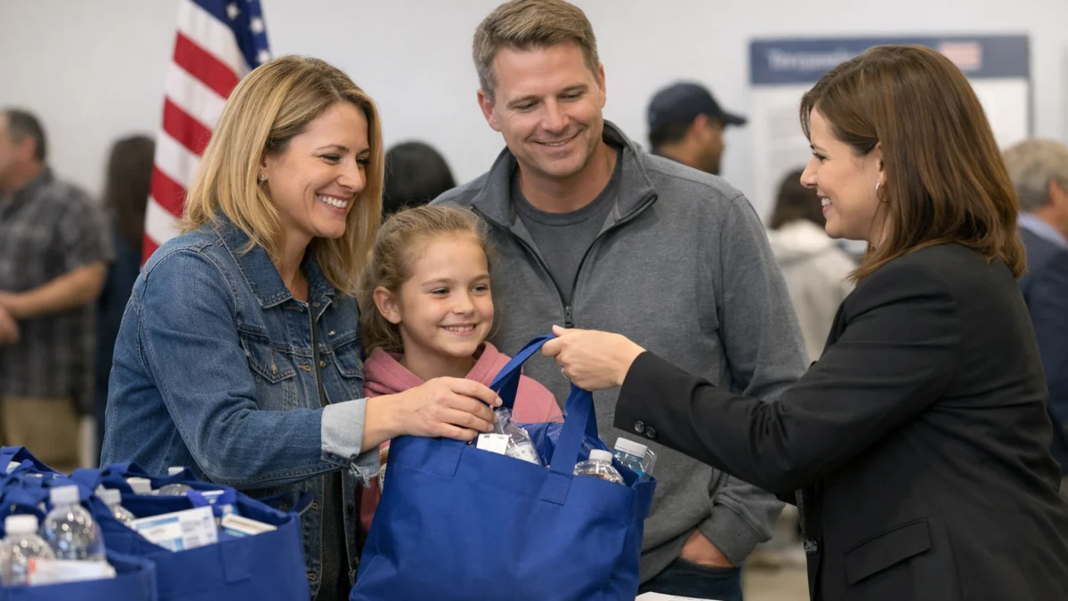 White South African Refugees Receive Welcome Bags in US Resettlement
