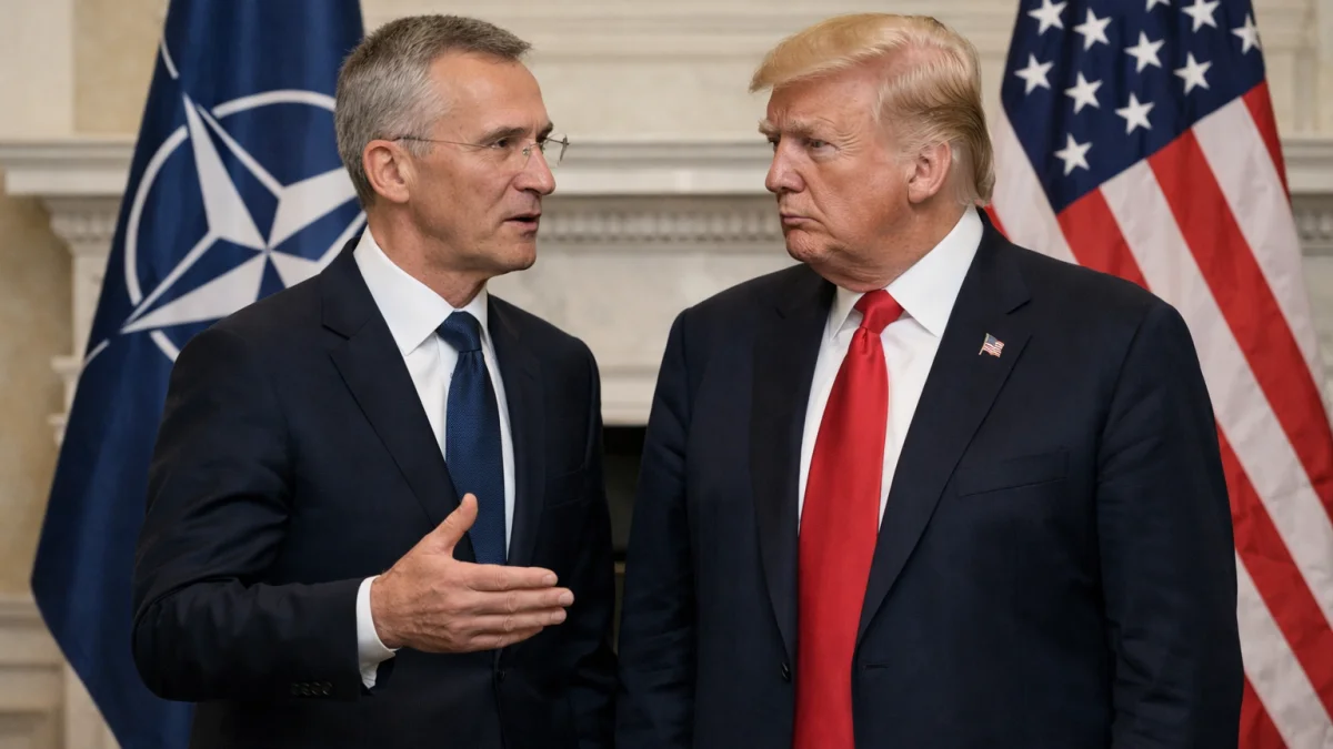NATO Secretary General Meets Trump to Address Alliance Tensions