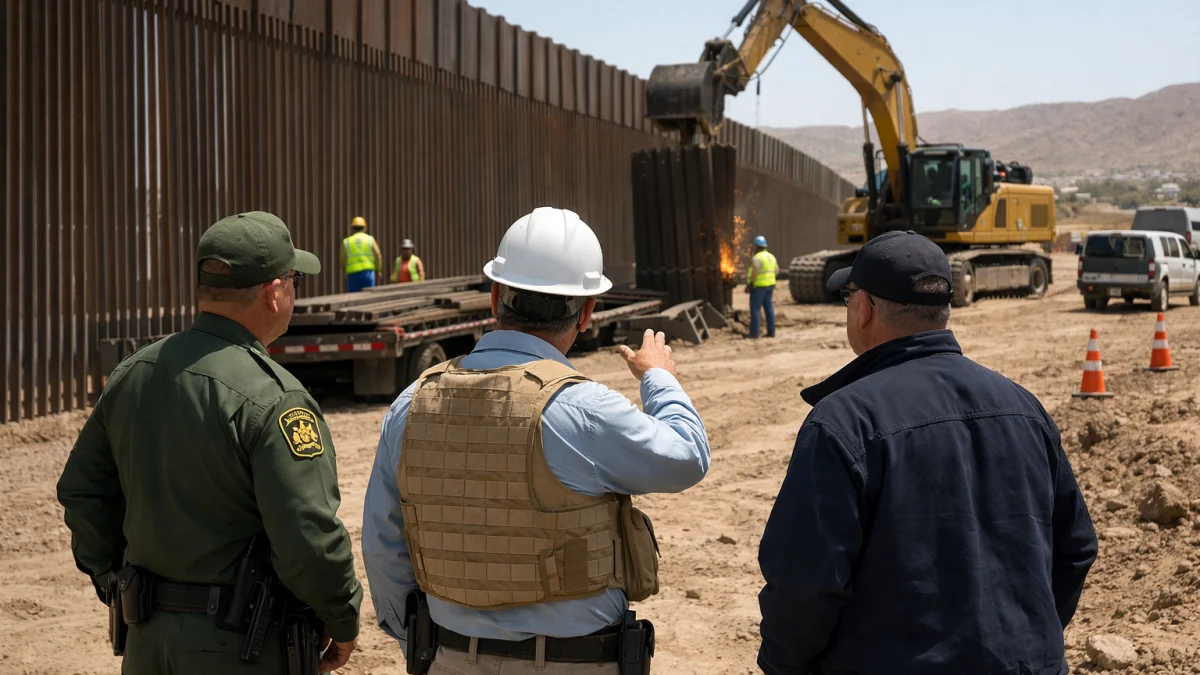 Federal Officials Accelerate Border Wall Construction on Private Land