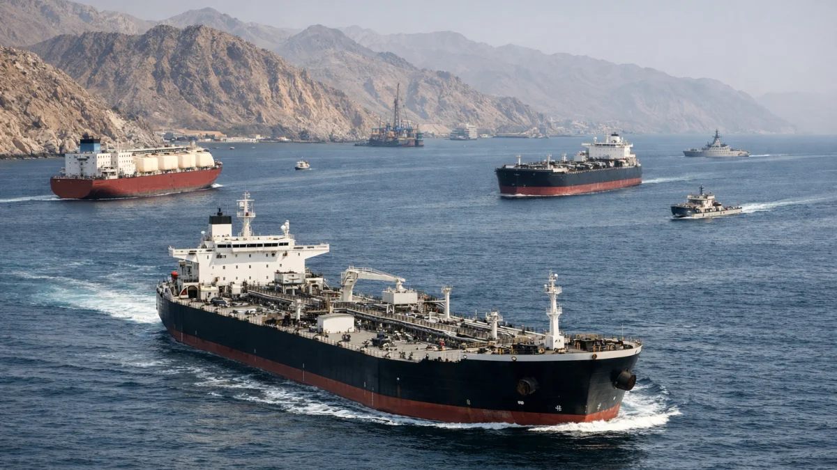 Oil Prices Decline as Traffic Picks Up in Strait of Hormuz
