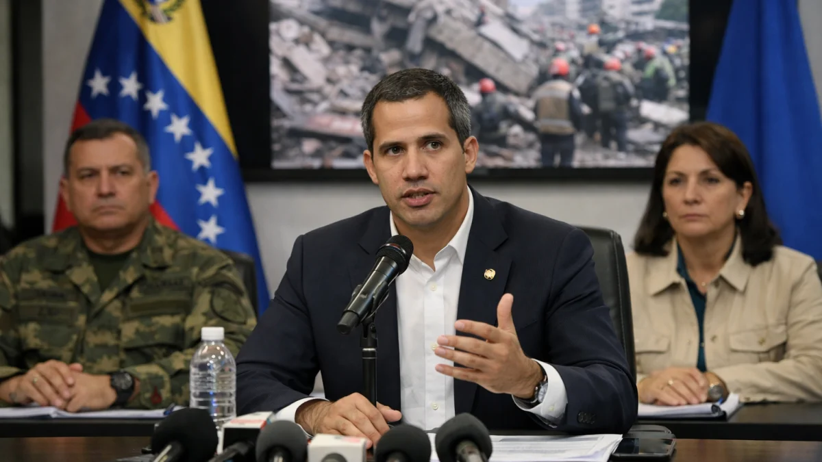 Venezuelan Interim President Addresses Quake Emergency Measures