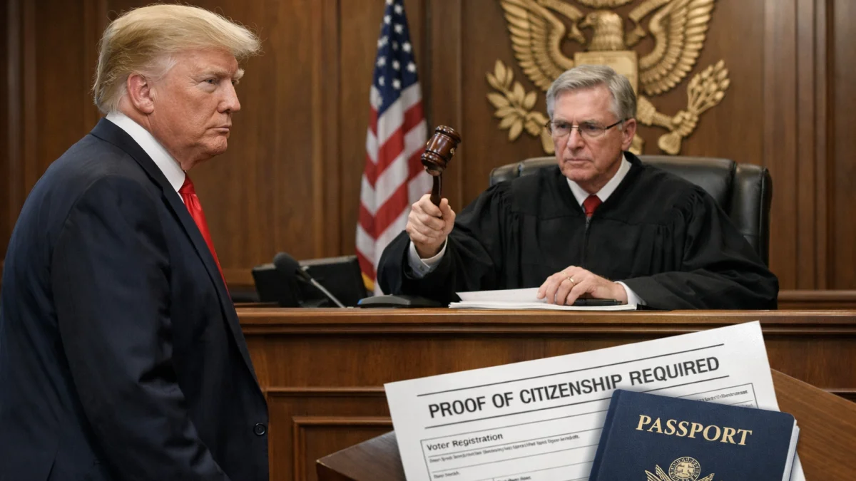 Federal Judge Blocks Trump Proof of Citizenship Voting Requirement
