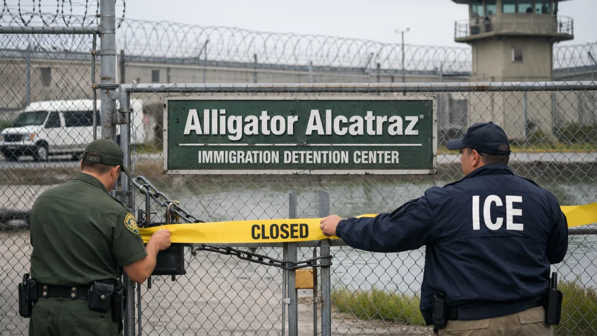 Florida Closes Controversial Alligator Alcatraz Immigration Center