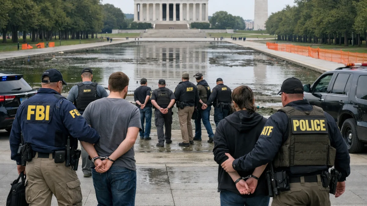 Federal Investigators Arrest Seven in Probe of Damage to DC Reflecting Pool