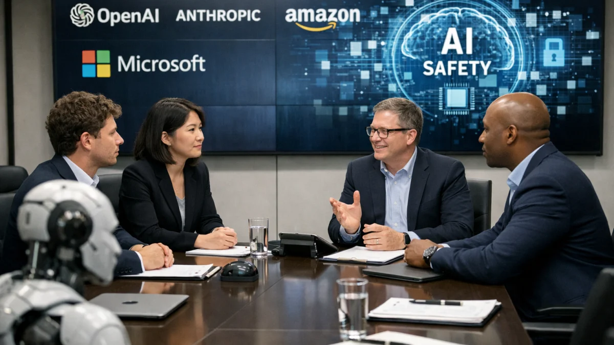 OpenAI Anthropic Amazon Microsoft Join Effort on AI Safety Standards