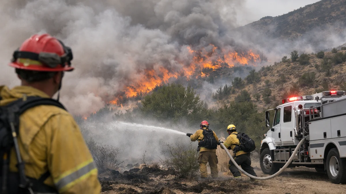 Winds Hamper Firefighting Efforts in Massive Utah Wildfire