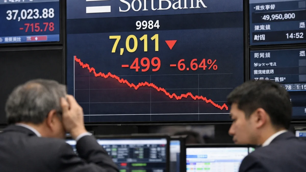 SoftBank Shares Fall Further After OpenAI IPO Delay Reports