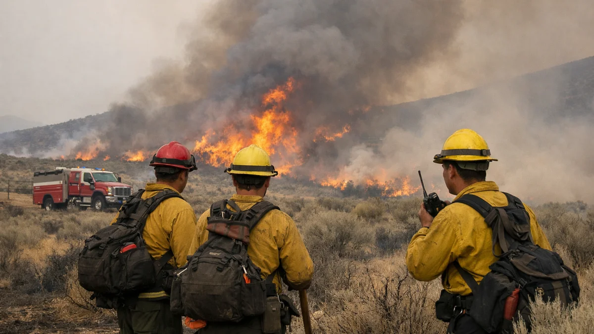 Firefighters Killed as Multiple Blazes Burn Across Southern Great Basin Region