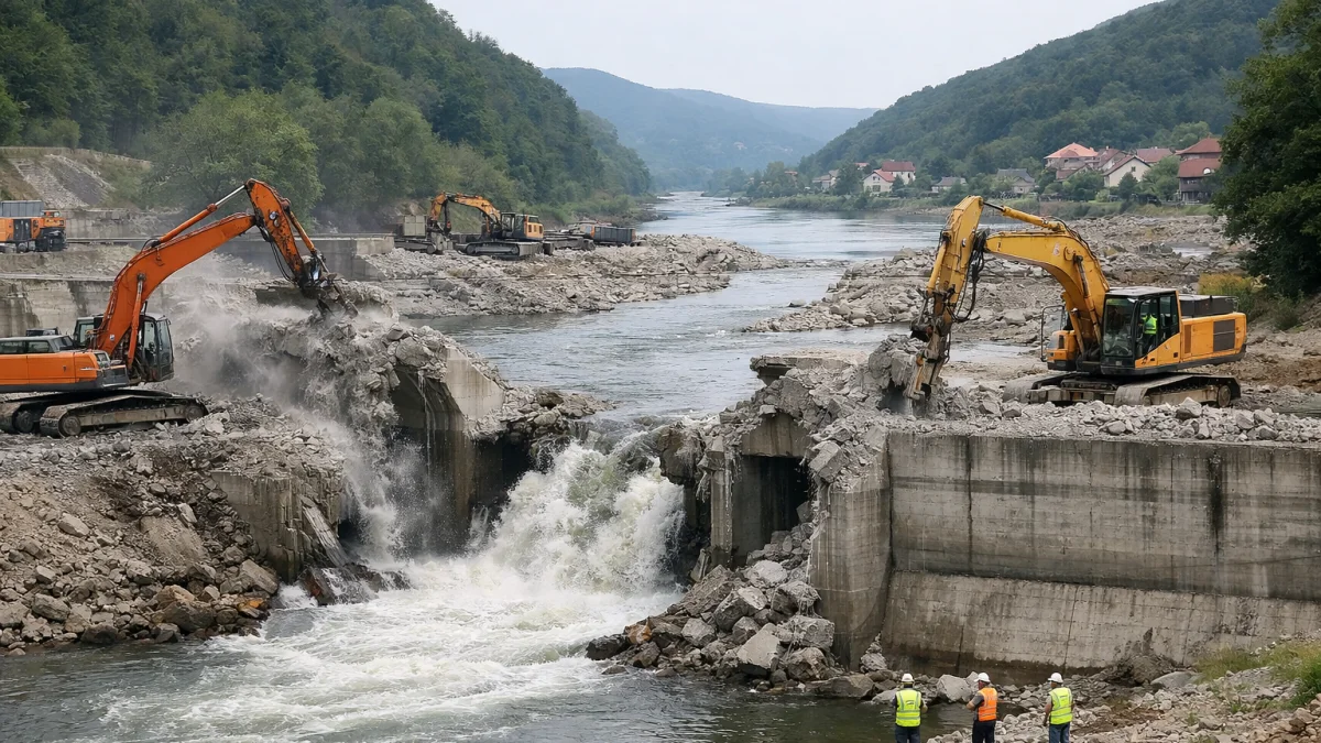Record Dam Teardown Project Reshapes Major European River Ecosystem