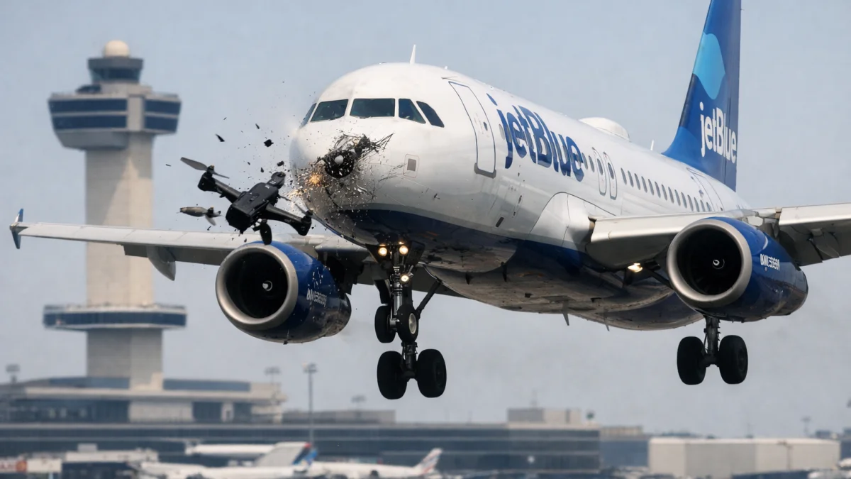 JetBlue Jet Strikes Drone Approaching JFK Airport