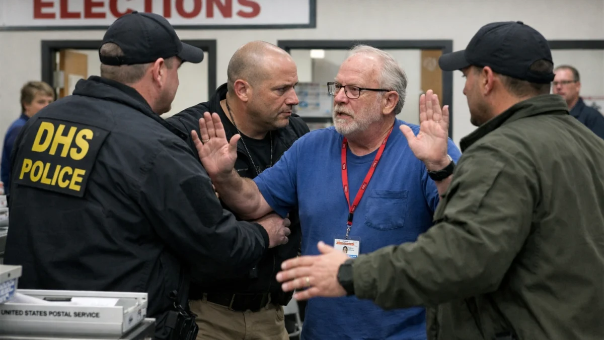 Federal Agents' Confrontation With Election Worker Sparks Scrutiny