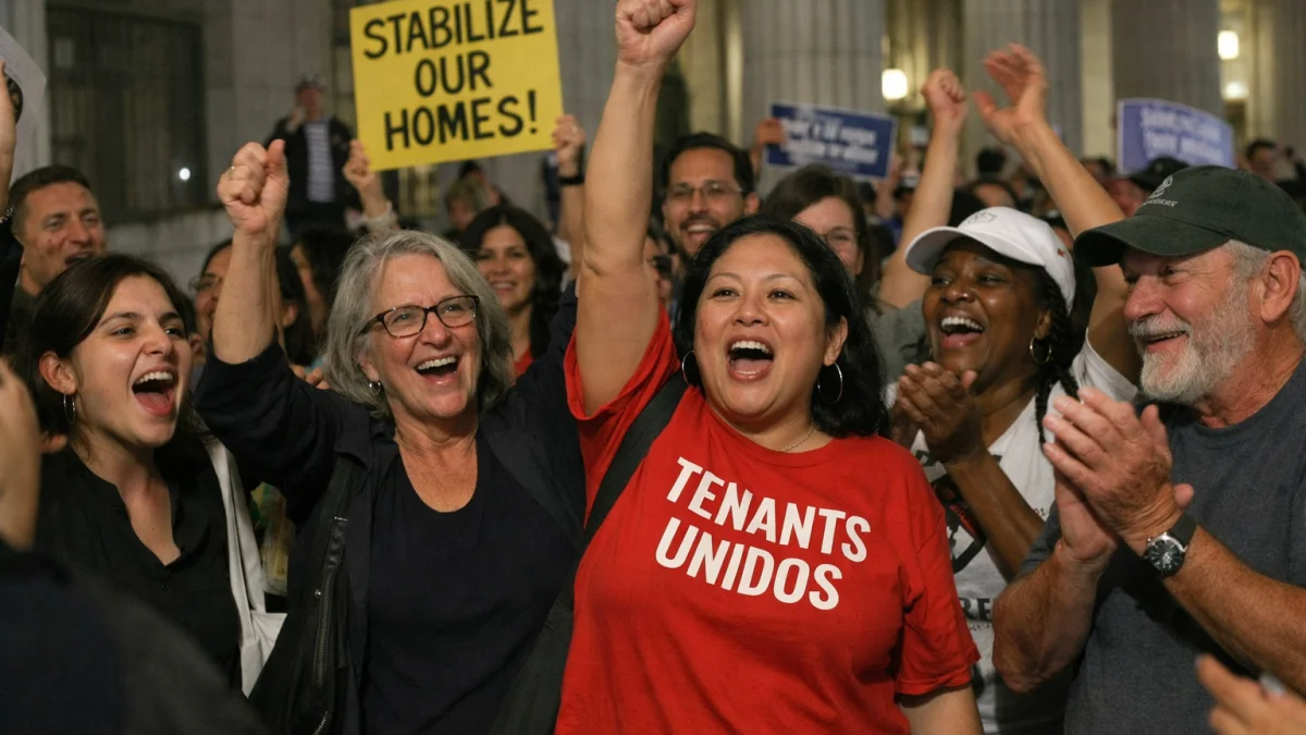 Tenant Advocates Celebrate Rent Stabilization Vote in New York