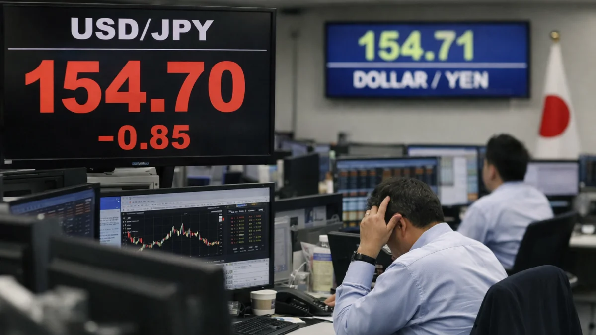 Yen Slides to 40-Year Low Against Dollar, Raising Intervention Bets