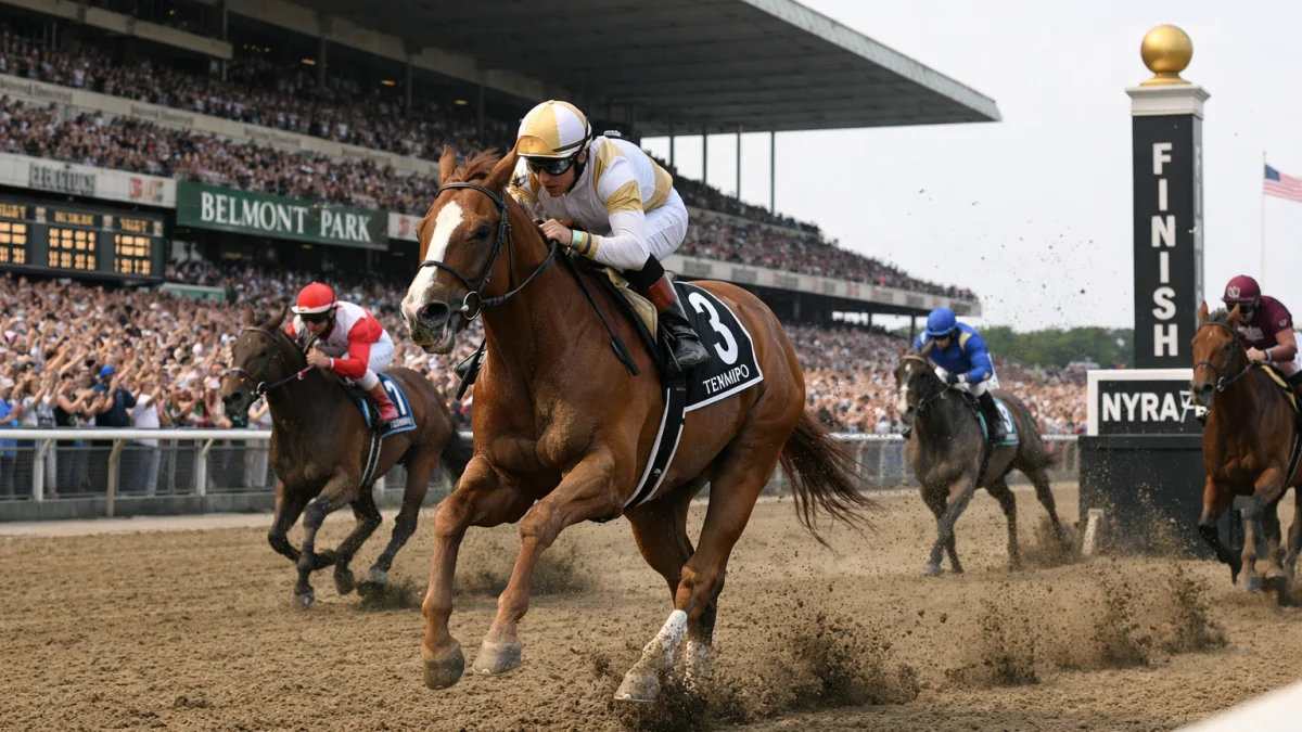 Golden Tempo Wins Belmont Stakes Completing Rare Racing Feat
