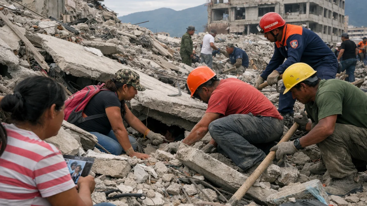 Families Still Searching for Missing Relatives in Venezuela's Earthquake Rubble