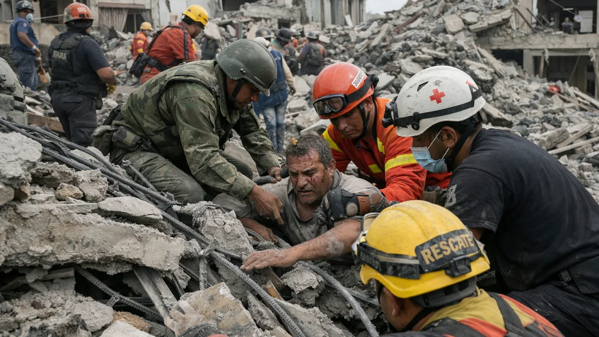 Rescue Efforts Continue After Major Earthquakes Strike Venezuela