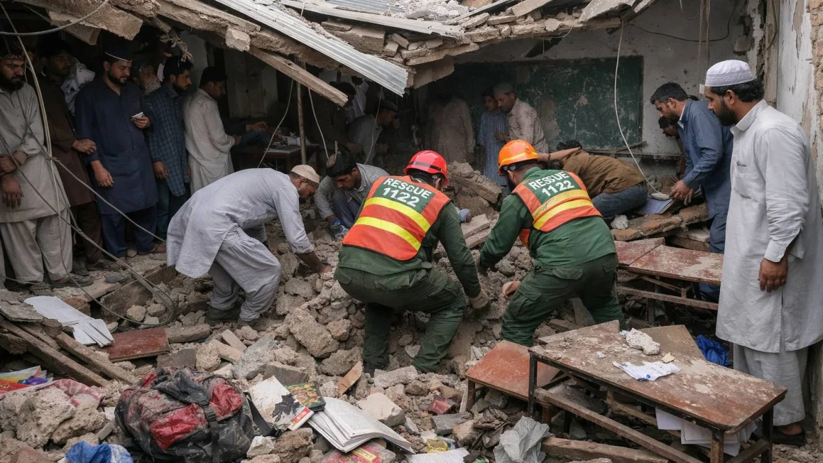 At Least Fourteen Children Killed in Pakistan Tutoring Center Roof Collapse