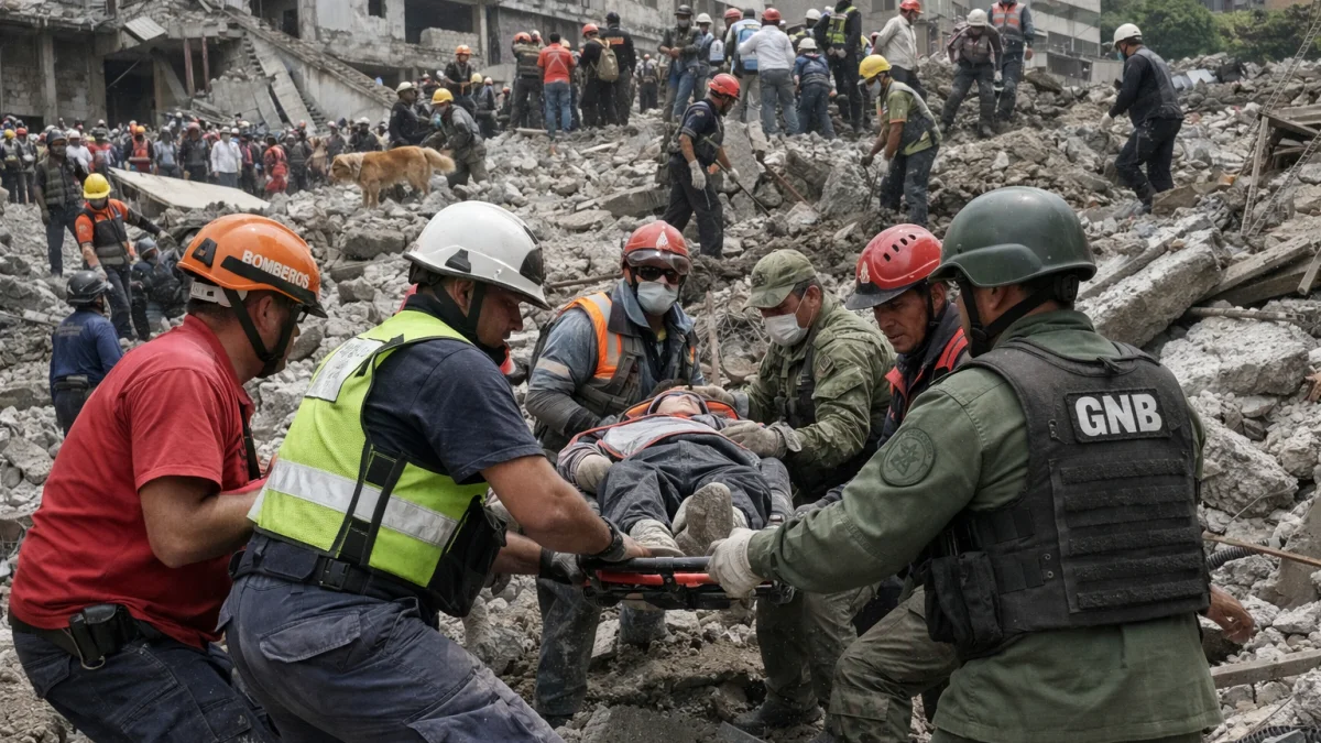 Venezuela Earthquake Death Toll Nears Two Thousand Rescue Efforts Continue