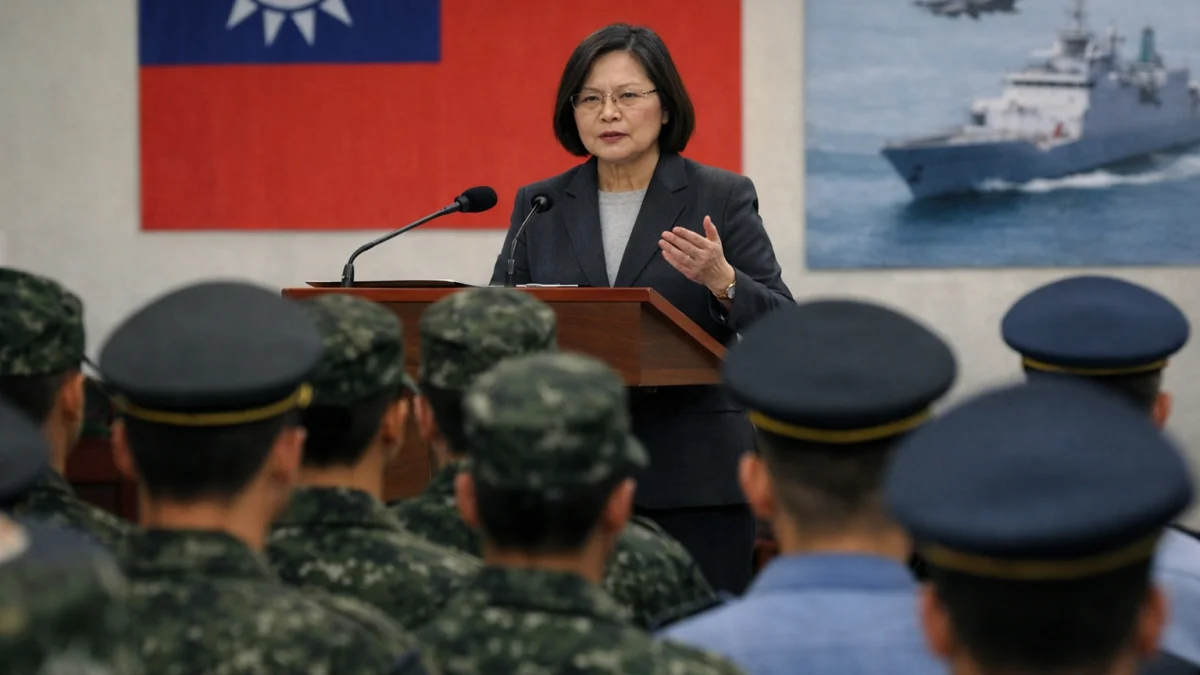 Taiwan President Warns Military Cadets Against China Influence
