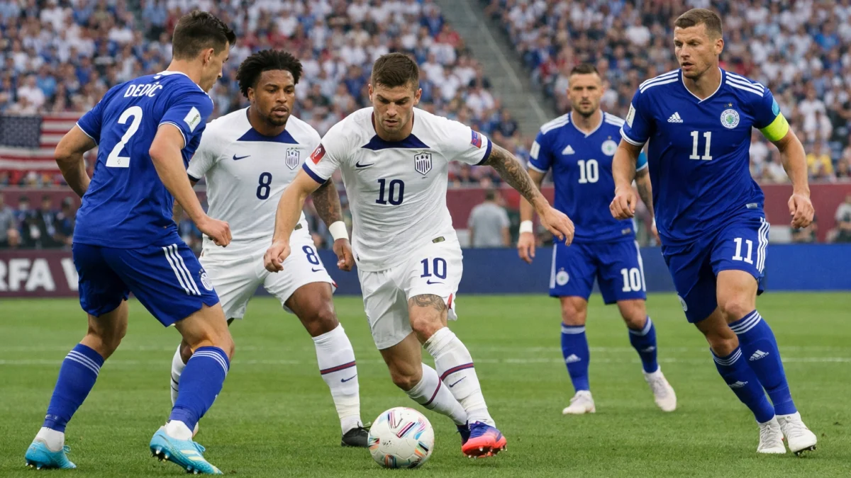 USA Takes on Bosnia in World Cup Group Stage Action