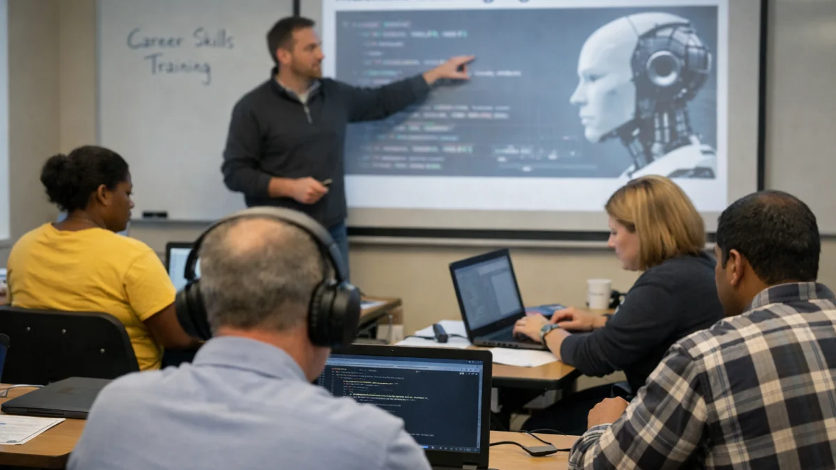 Displaced Workers Navigate New Retraining Programs Amid AI Layoffs