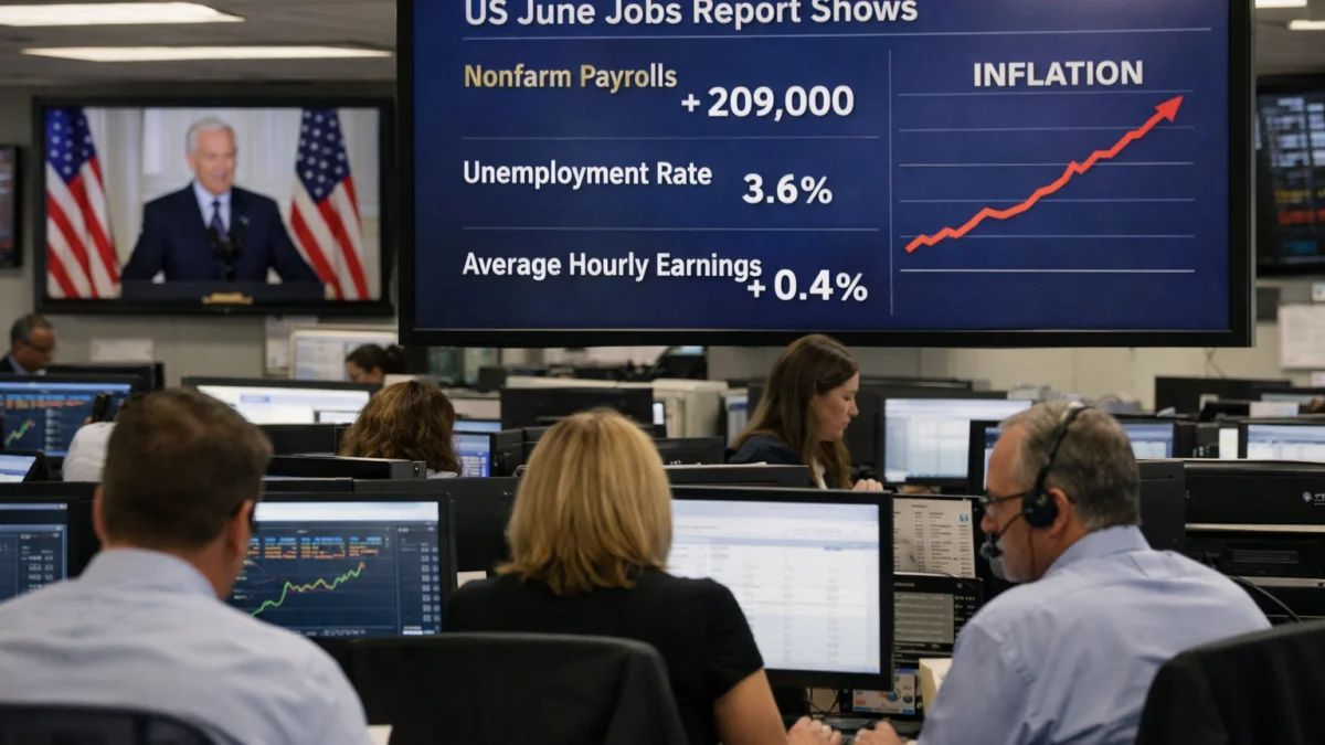 US June Jobs Report Shows Weaker Hiring Amid High Inflation