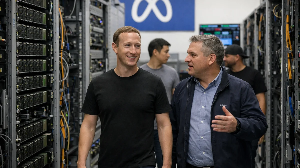 Meta Shares Jump On AI Computing Capacity Sale News