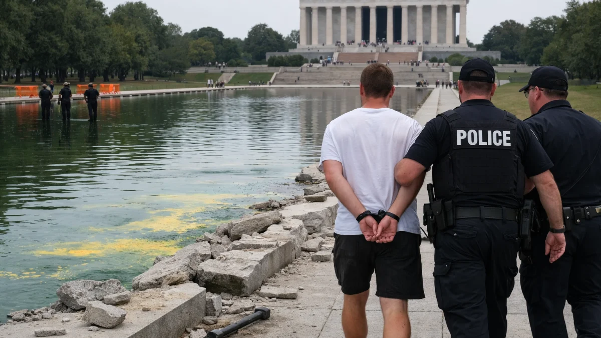Former US Olympian David Hearn Indicted for Felony Vandalism of Lincoln Memorial Reflecting Pool