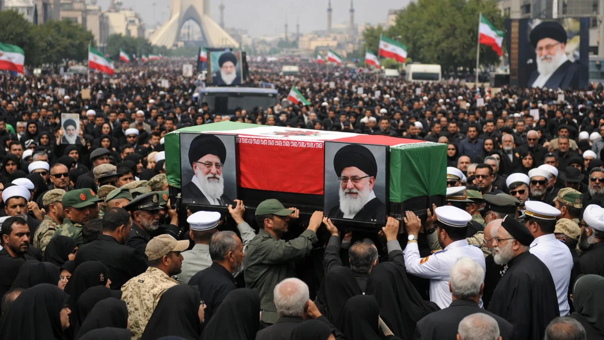 Iran Begins Week-Long Funeral Processions for Slain Ayatollah Khamenei