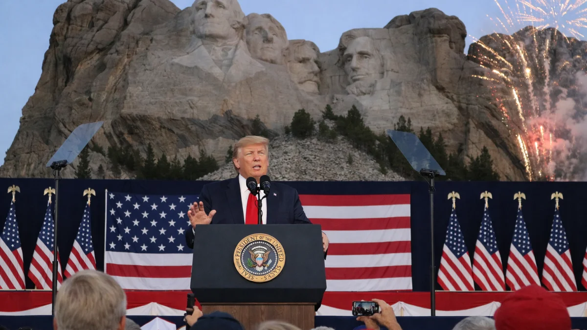 Trump Delivers Speech at Mount Rushmore for Independence Day