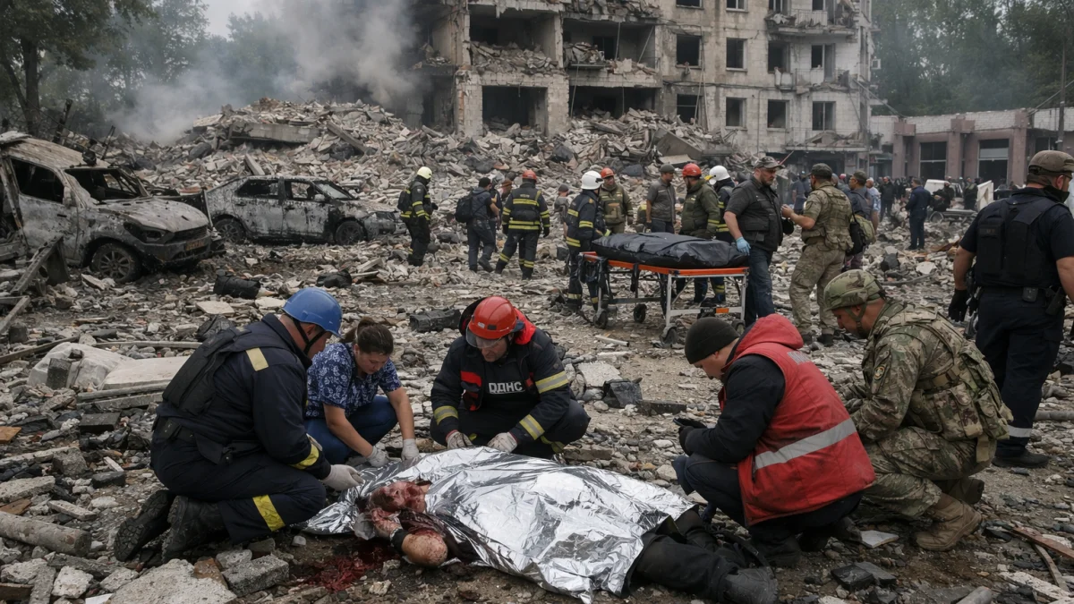 Heavy Russian Barrage Kills Dozens in Retaliatory Ukraine Attack