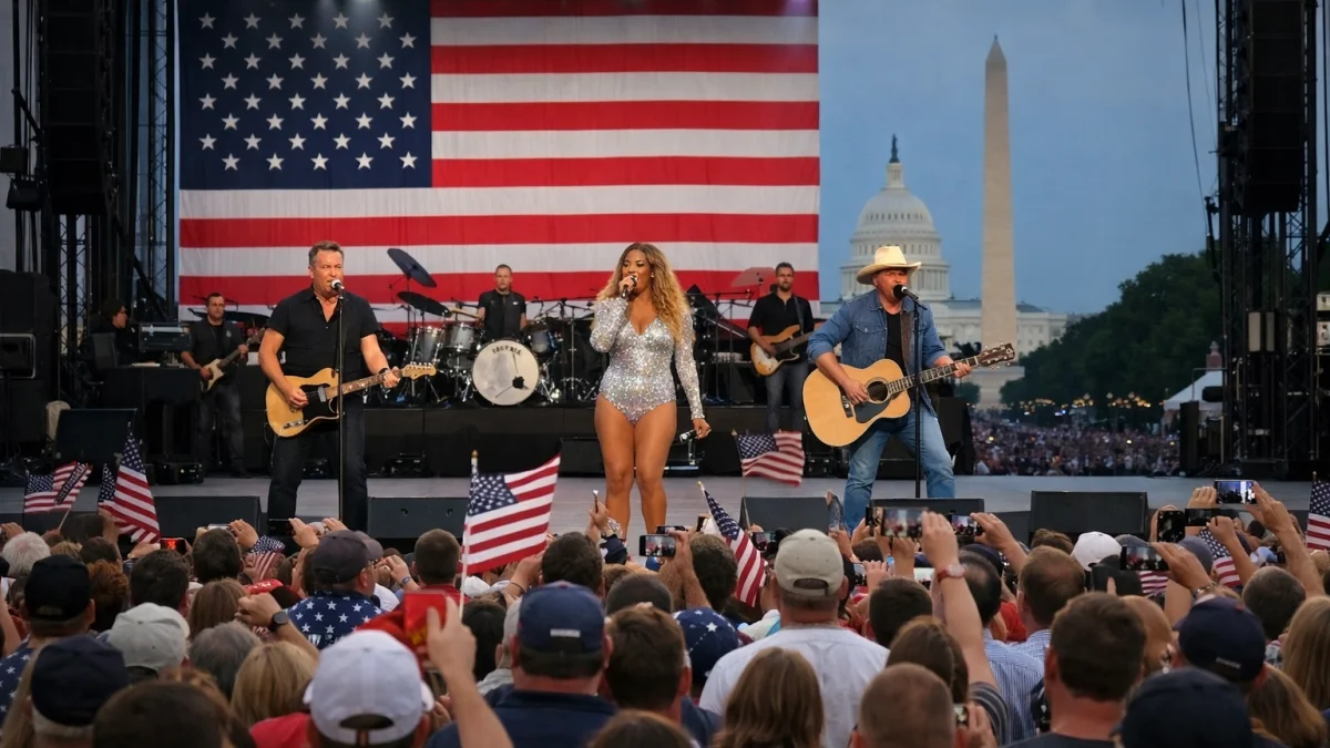 Major Artists Perform During America 250th National Mall Events