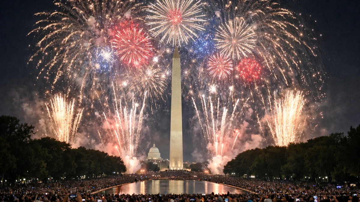 National Mall Hosts Largest Pyrotechnics Display in History
