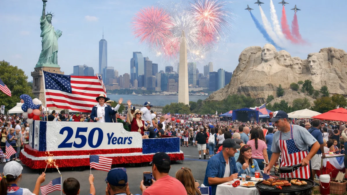 Americans Celebrate Semiquincentennial With Nationwide Festivities