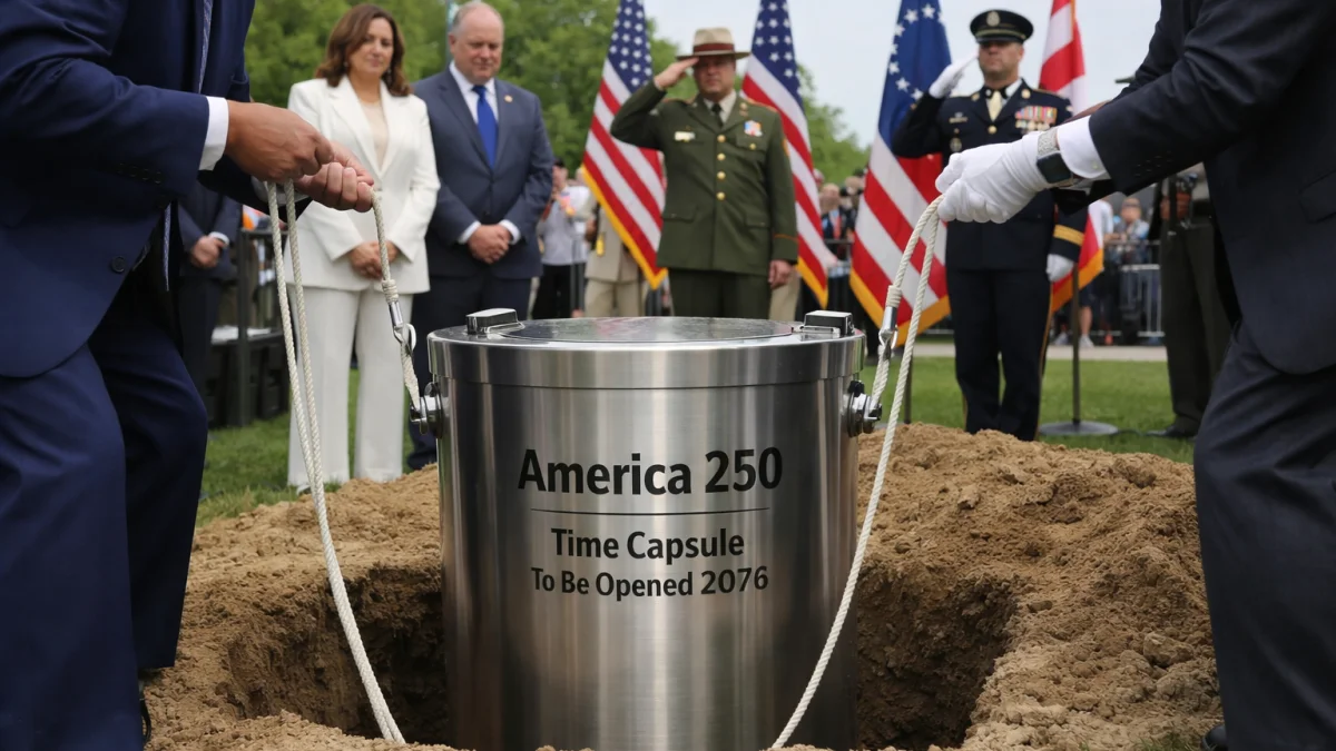 Time Capsule Buried as Part of America 250th Celebrations
