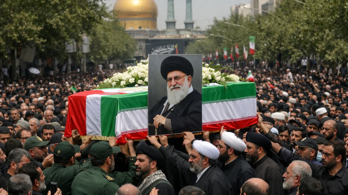 Iran begins dayslong funeral procession for slain supreme leader