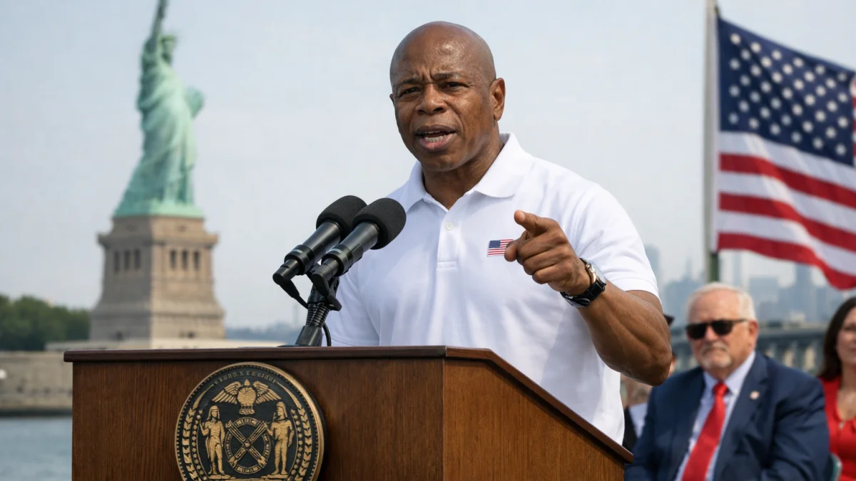 New York mayor criticizes federal immigration policy in Independence Day speech
