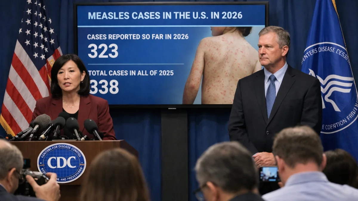 US measles cases in 2026 nearly match last year's full total