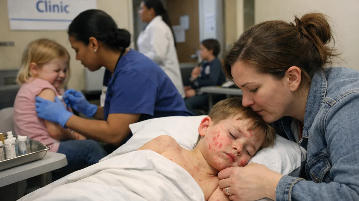 Declining childhood vaccination rates linked to measles resurgence