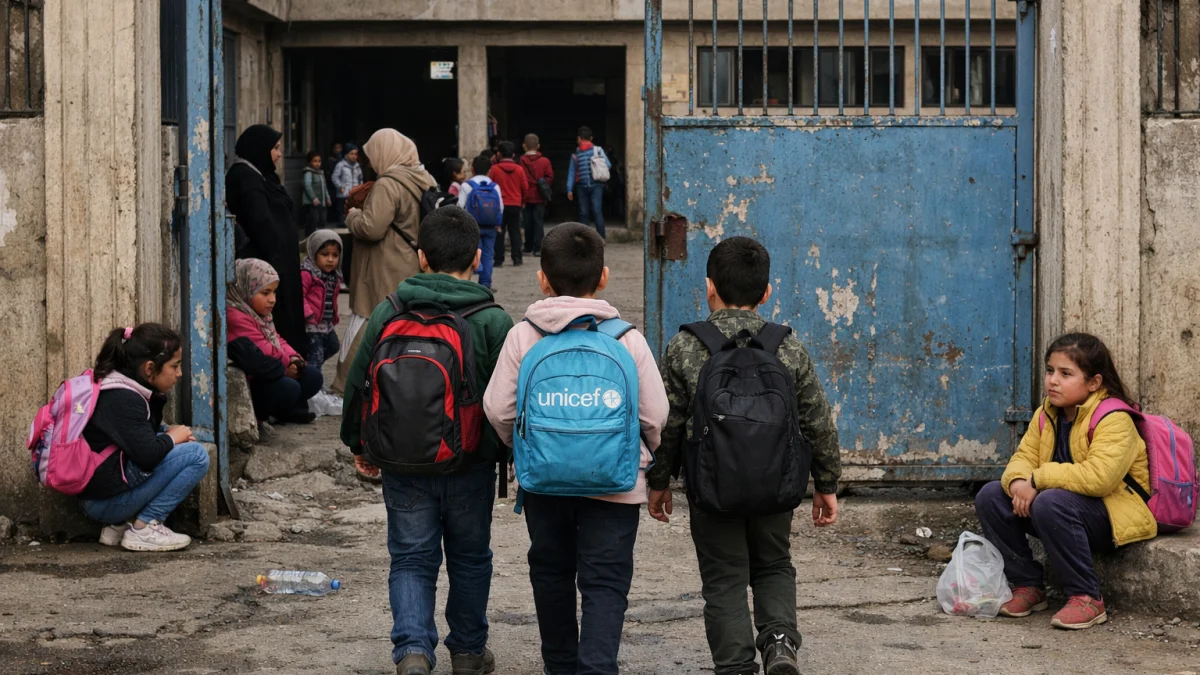 UNICEF warns Lebanese children risk losing school access