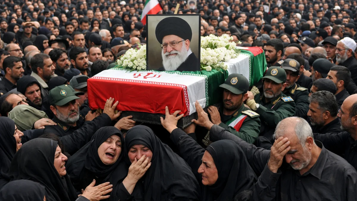 Iranian Mourners Grapple With Grief and Uncertainty at Khamenei's Funeral