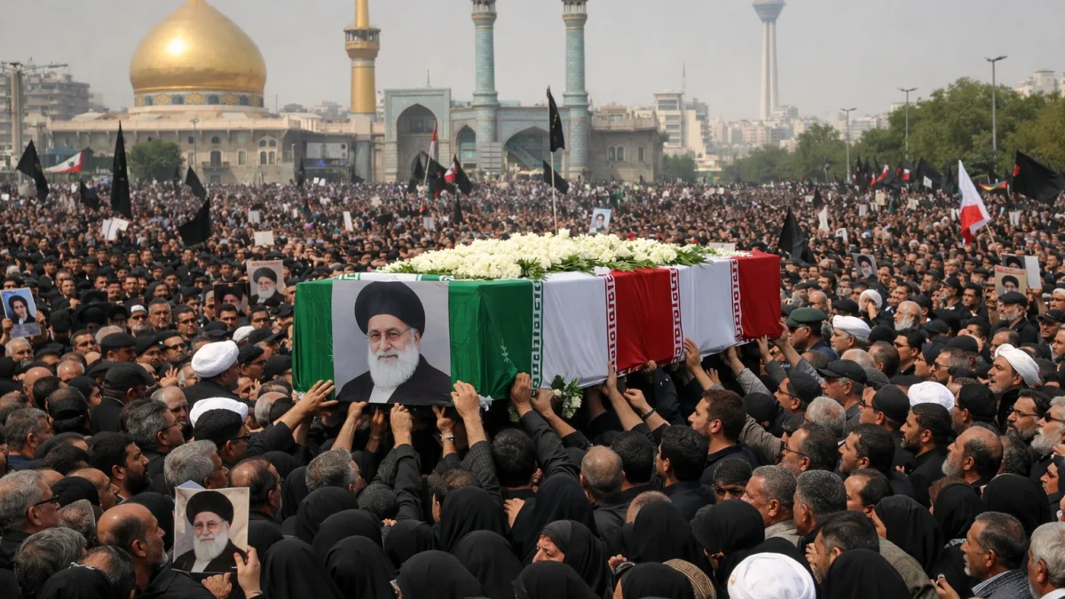 Millions Mourn Slain Iranian Supreme Leader Khamenei in Tehran Funeral