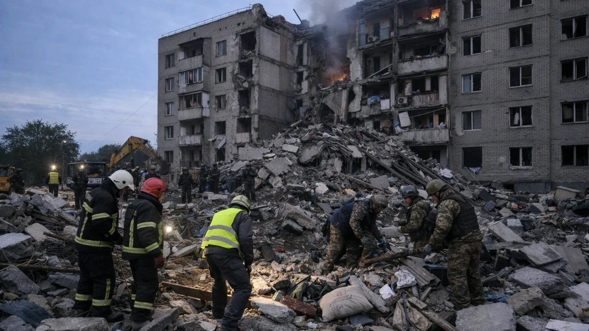 Russia Launches Overnight Strikes Killing Civilians in Ukraine