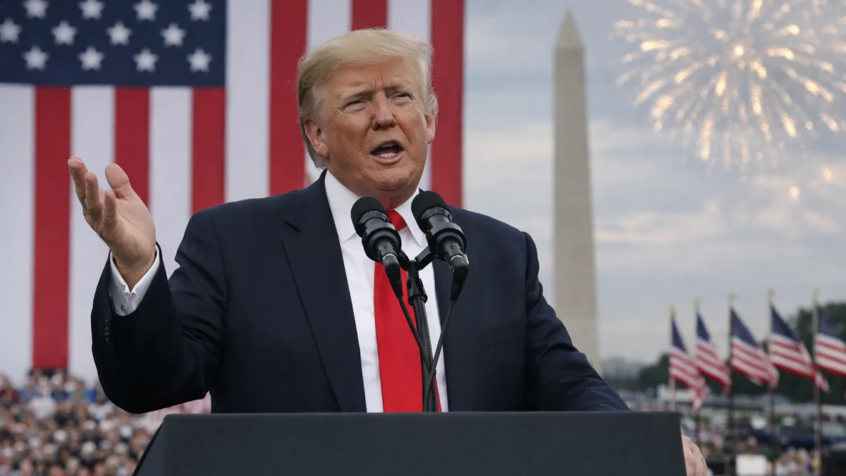 Trump Touts Golden Age in Delayed July Fourth Speech